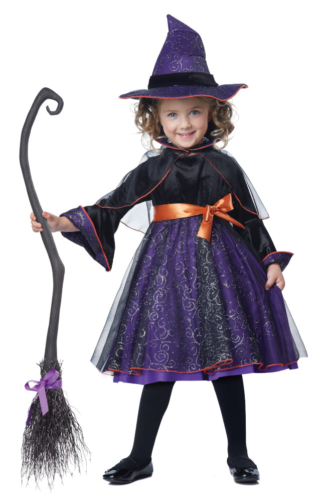 Hocus Pocus Toddler Dress Capelette with Attached Collar Hat Belt