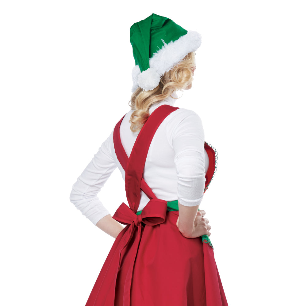 Elf In Charge Santa Helper Christmas Holiday Adult Women Costume