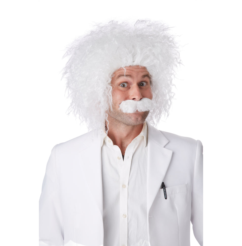 E=MC2 Scientist Physicist Wig and Moustache Adult Costume Accessory
