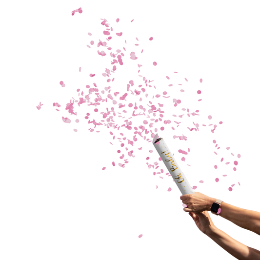Gender Reveal Confetti Cannons, 2 count