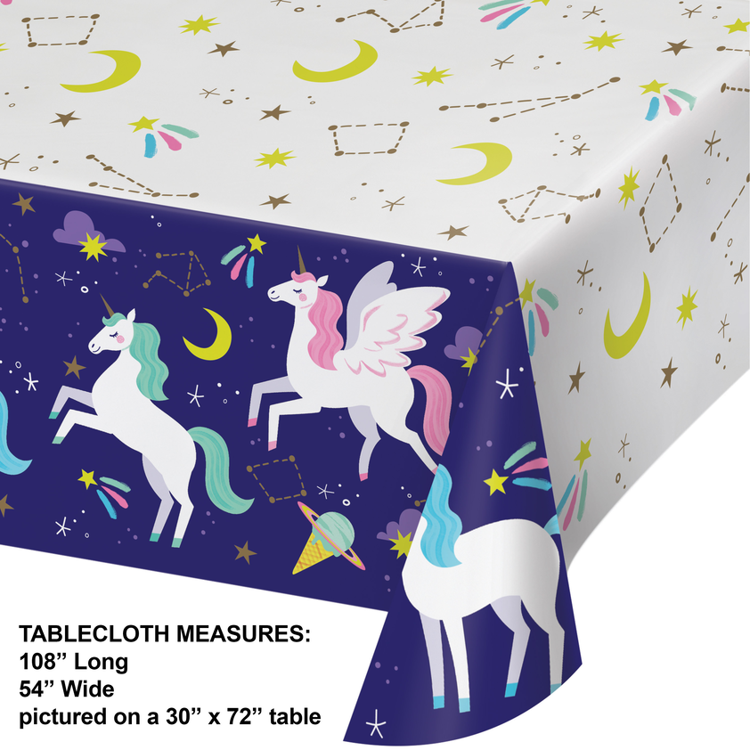 Unicorn Galaxy Tablecover, Paper 54"x102"