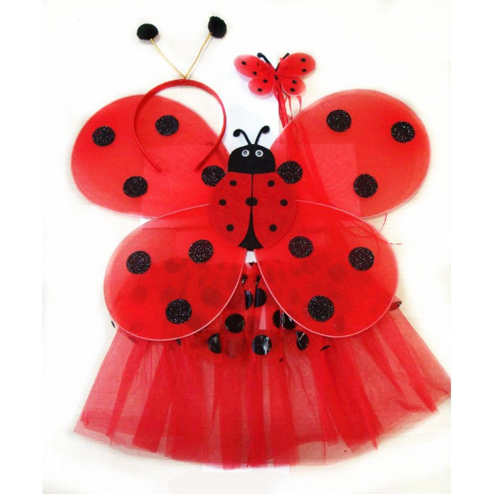 Lady Bug Dress Up Set, One Size (3-5 Years)