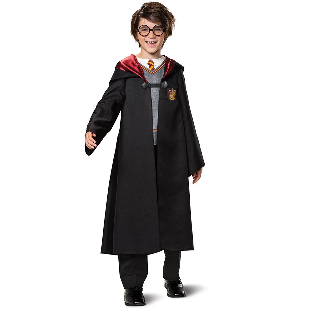 Wizarding World Harry Potter Classic Child Costume Hooded robe with attached shirt