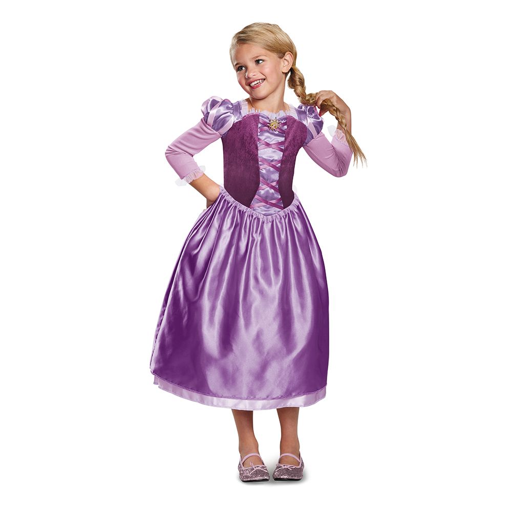 Rapunzel Tangled Adventure Day Dress Classic Child Costume Dress with character cameo