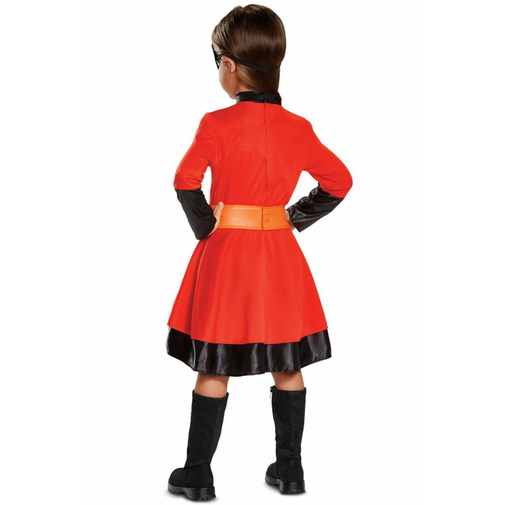 Violet The Incredibles 2 Toddler Costume Dress with attached belt Character mask