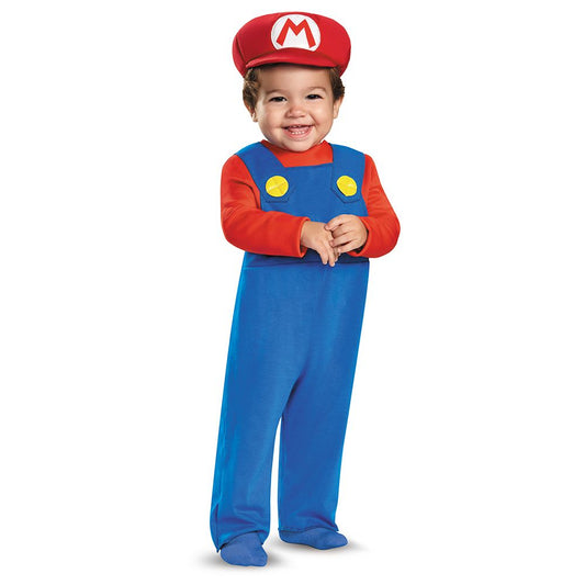 Super Mario Brothers Mario Infant Costume Jumpsuit Hat