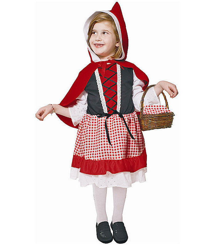 Lil Red Riding Hood Toddler Child Costume Dress Hooded cape