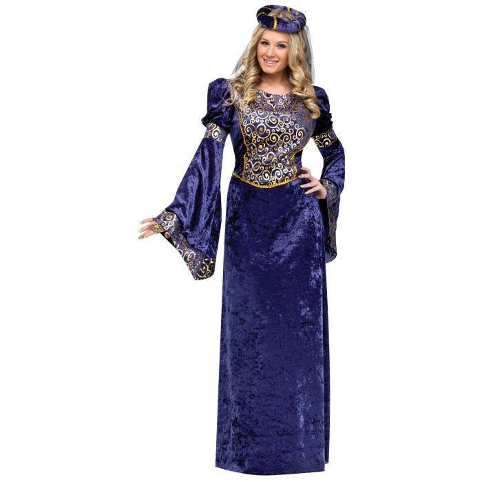 Renaissance Maiden Adult Women Costume Gown Circlet with Veil