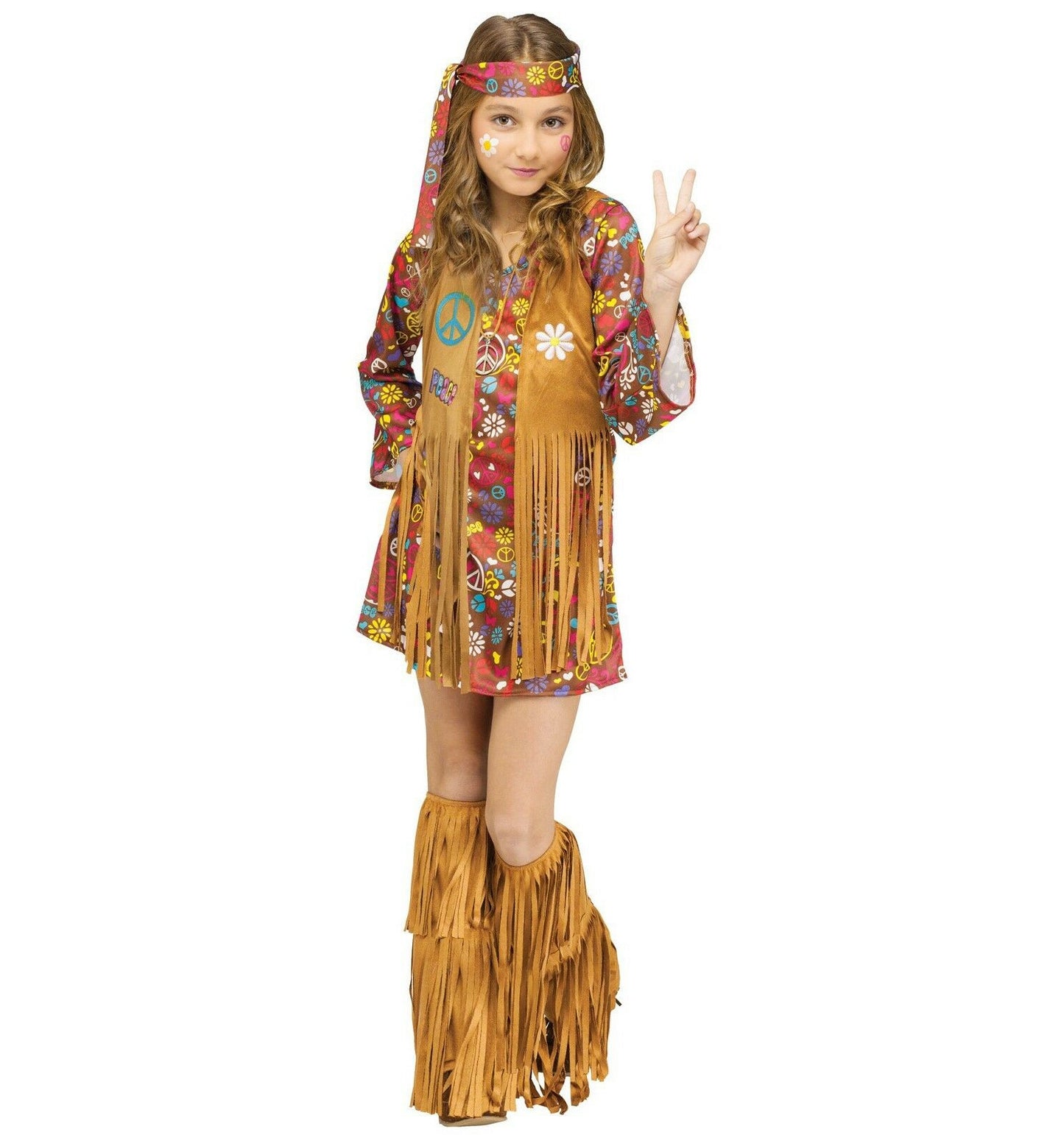 Peace and Love Hippie Groovy 60's 60s Child Costume