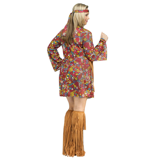 Peace and Love Hippie Groovy 60's 60s Plus Size Adult Costume