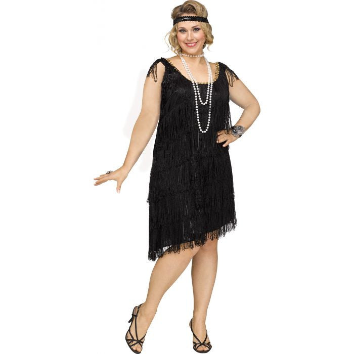 Shimmery Flapper Plus size Costume Dress Headband