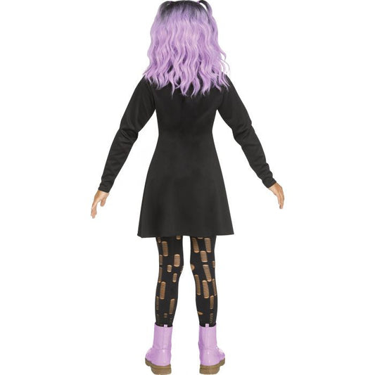 Holographic Skeleton Child Costume Dress