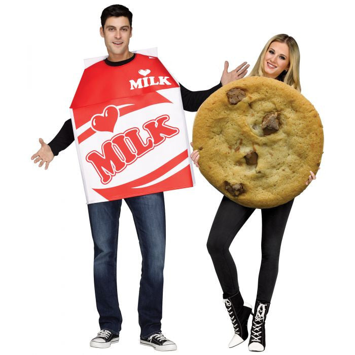 PhotoReal/Milk & Cookie Adult Costume 2 Costumes in 1 Bag! Milk Tunic Cookie Tunic