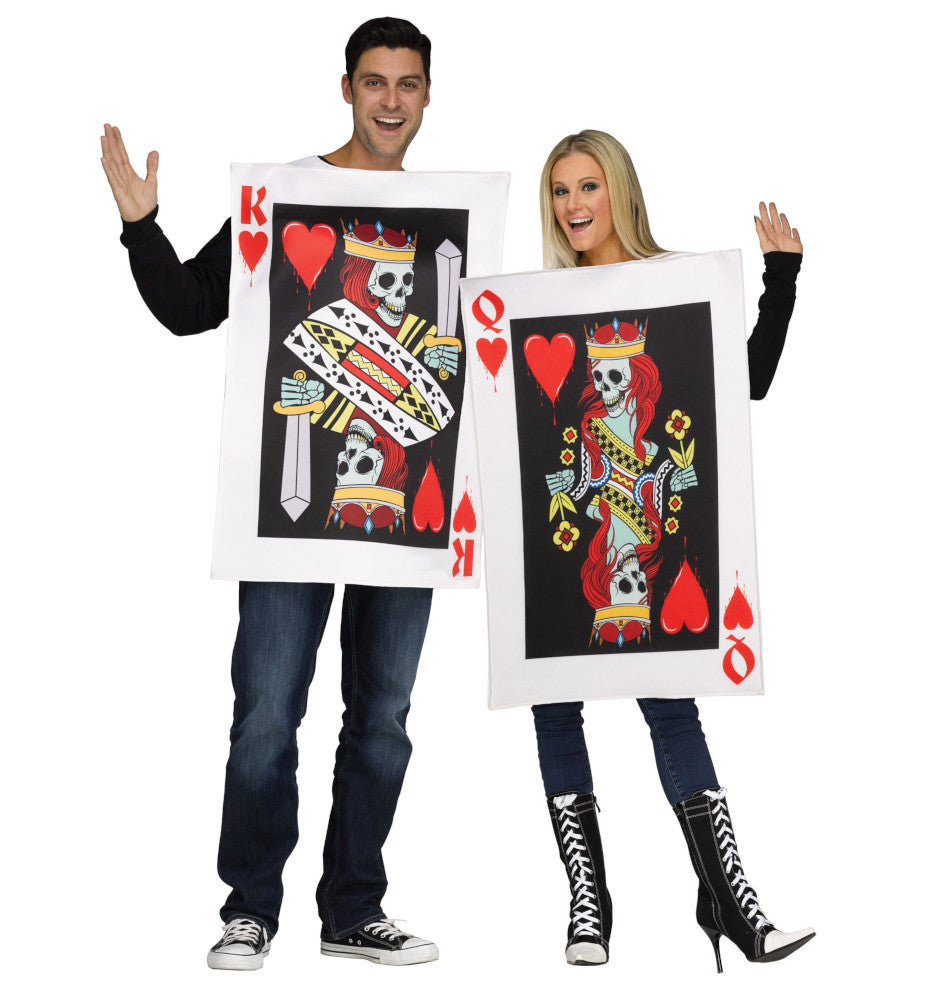 King and Queen of Hearts Adult Couples Costume