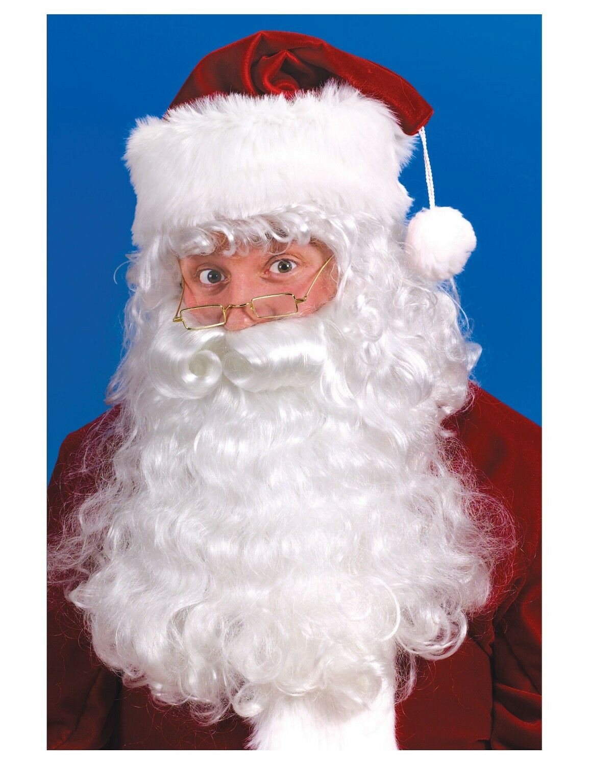 Santa Claus Wig and Beard Set Adult Costume Accessory