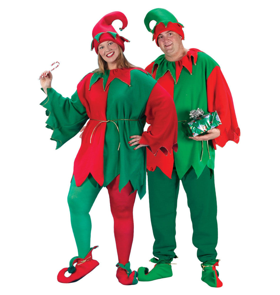 Elegant Elf Santa Helper Unisex Christmas Adult Costume