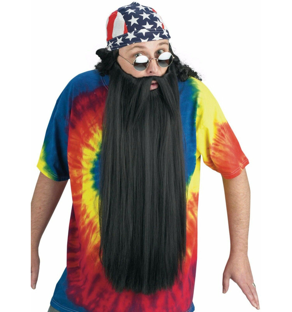 Extra Long Beard With Attached Mustache Adult Costume Accessory