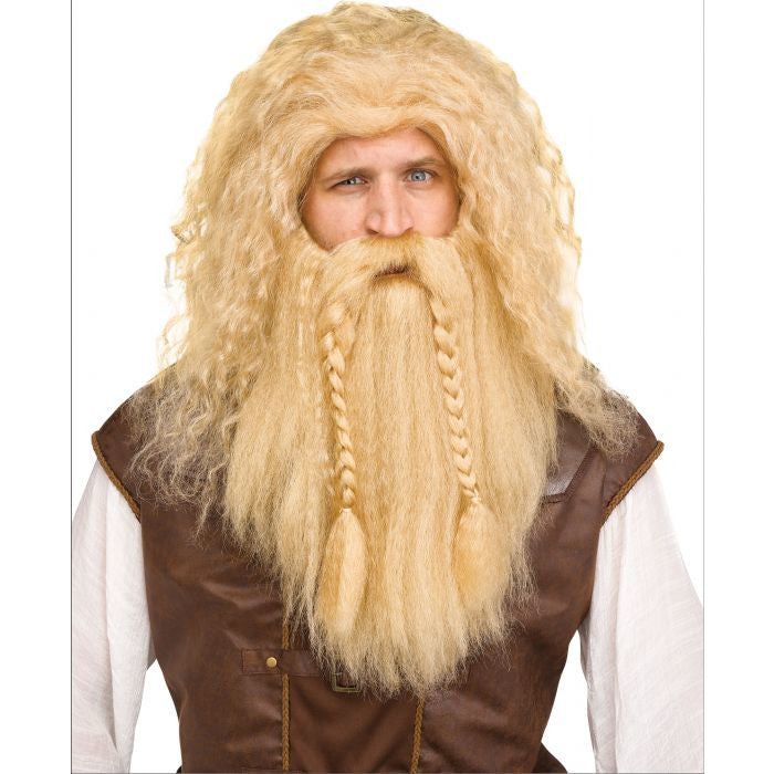 Viking Wig & Beard blonde