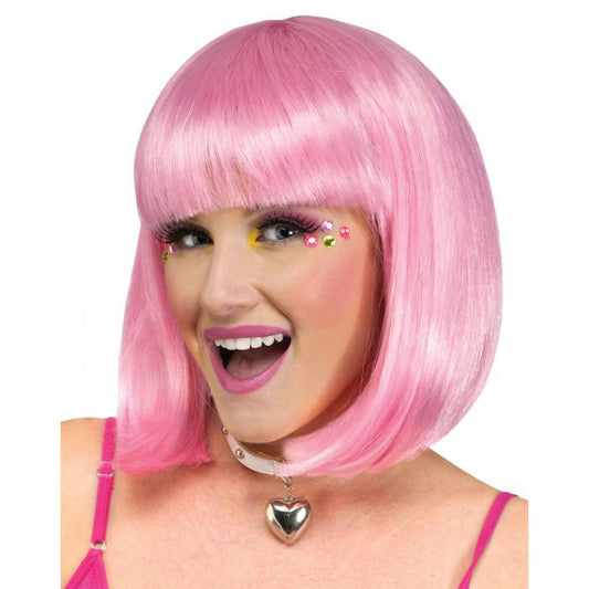 Sherbert Bob Adult Wig pink