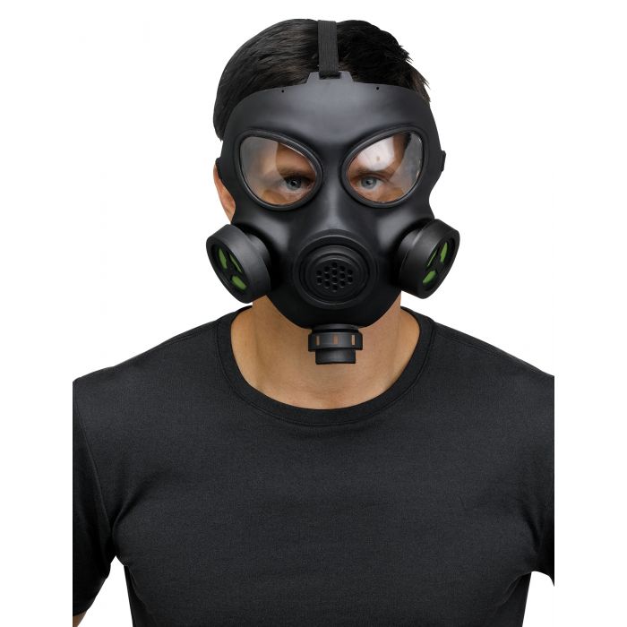 Gas mask with respirators