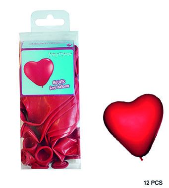 latex balloon heart red