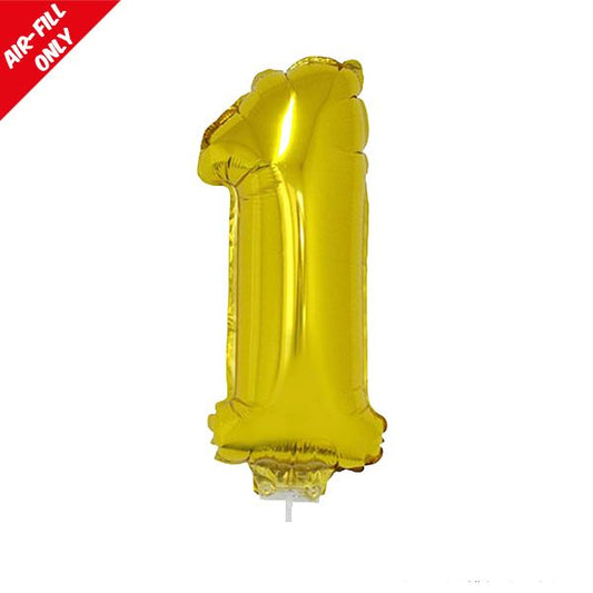 foil balloon number gold one