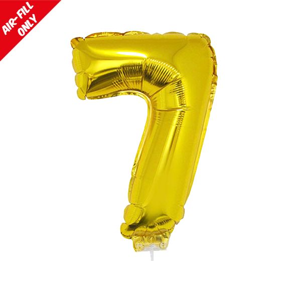 foil balloon number gold seven