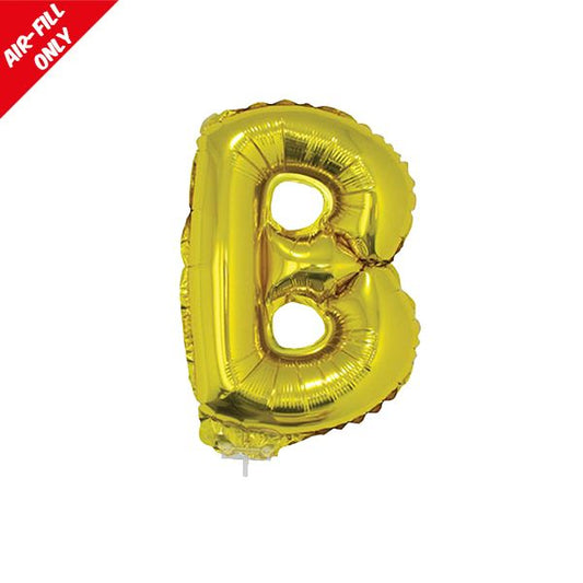 foil balloon letters gold B