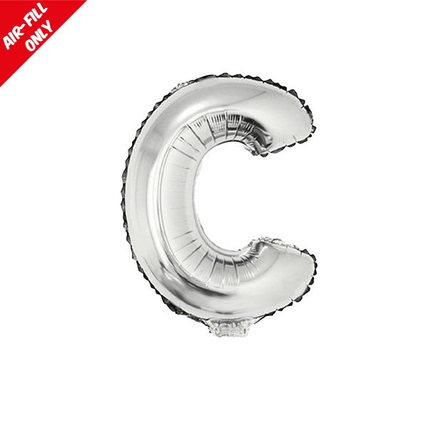 foil balloon letters silver C