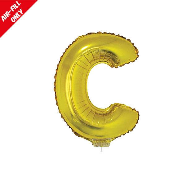 foil balloon letters gold C