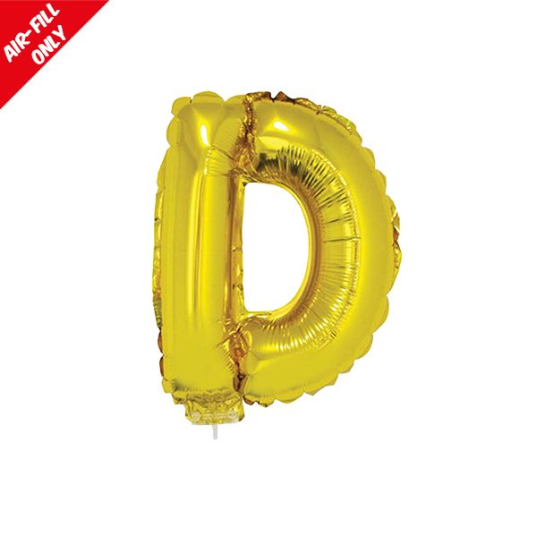 foil balloon letters gold D