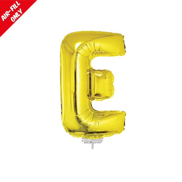 foil balloon letters gold E