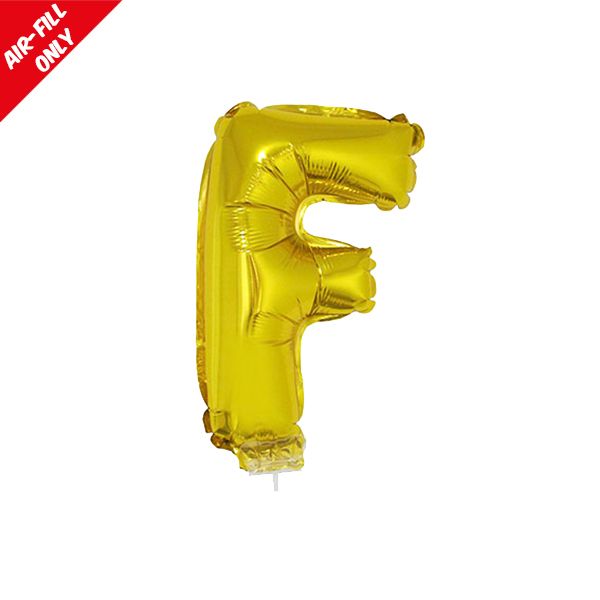 foil balloon letters gold F