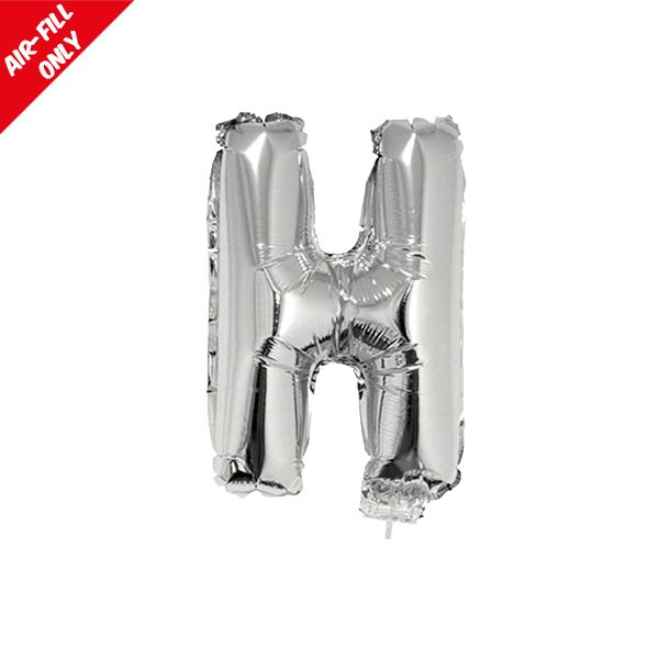 foil balloon letters silver H