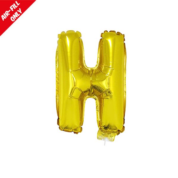 foil balloon letters gold H