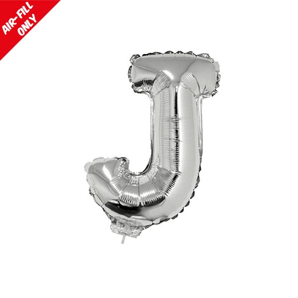 foil balloon letters silver J