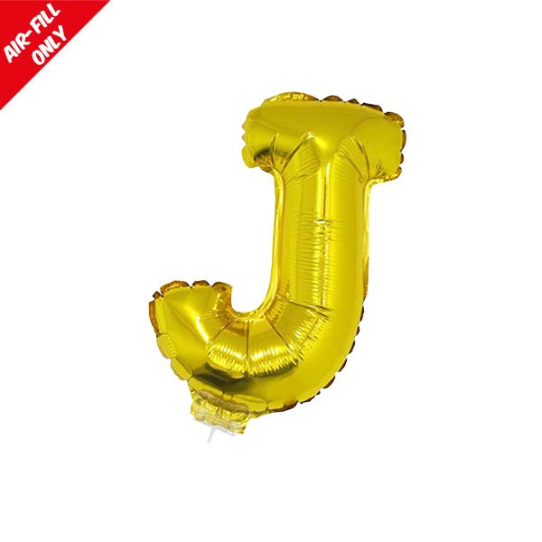foil balloon letters gold J