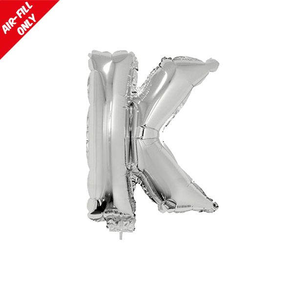 foil balloon letters silver K