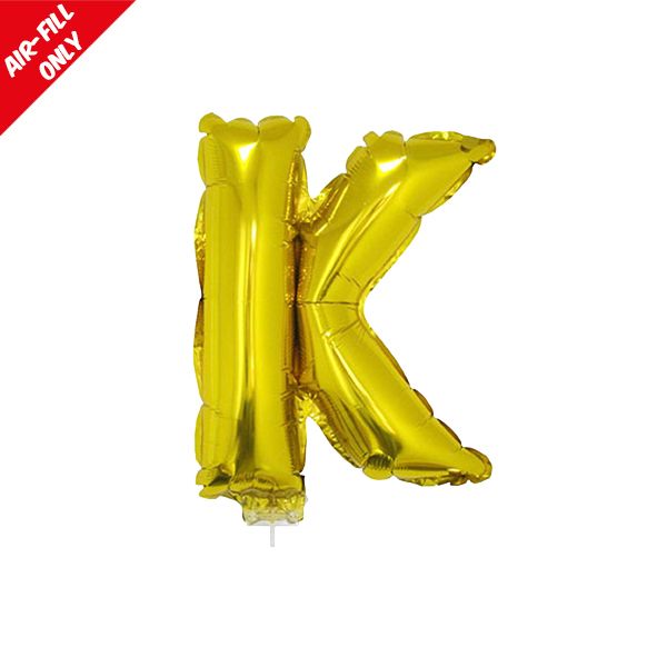 foil balloon letters gold K