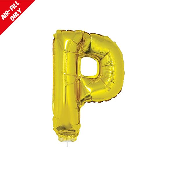 foil balloon letters gold P