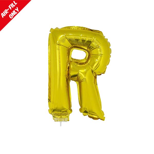 foil balloon letters gold R