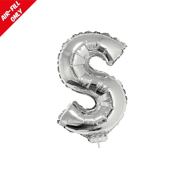 foil balloon letters silver S