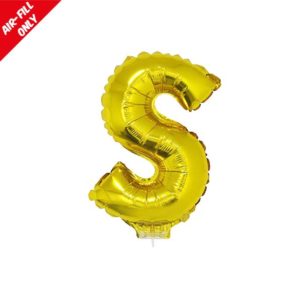 foil balloon letters gold S