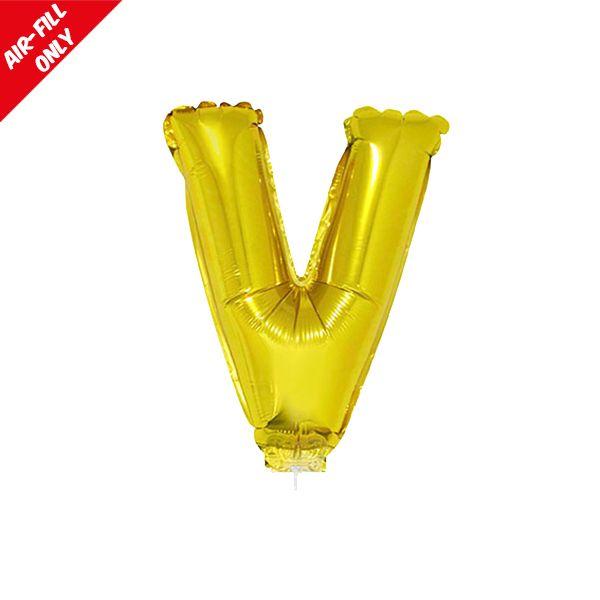 foil balloon letters gold V