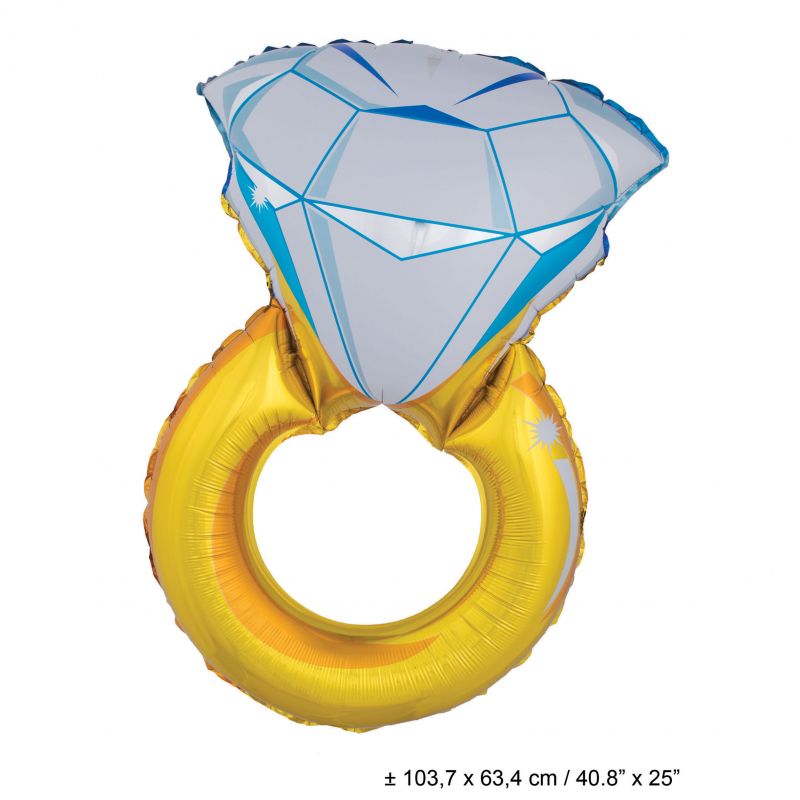 Giant Diamond Ring Foil Balloon