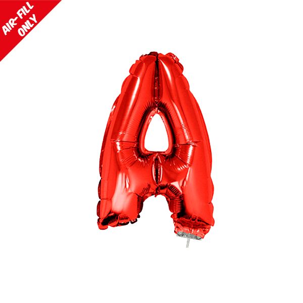 foil balloon letters red A