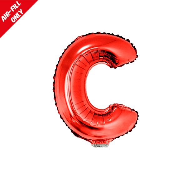 foil balloon letters red C