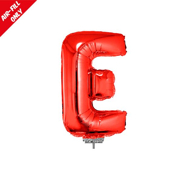 foil balloon letters red E