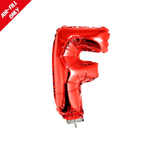 foil balloon letters red F