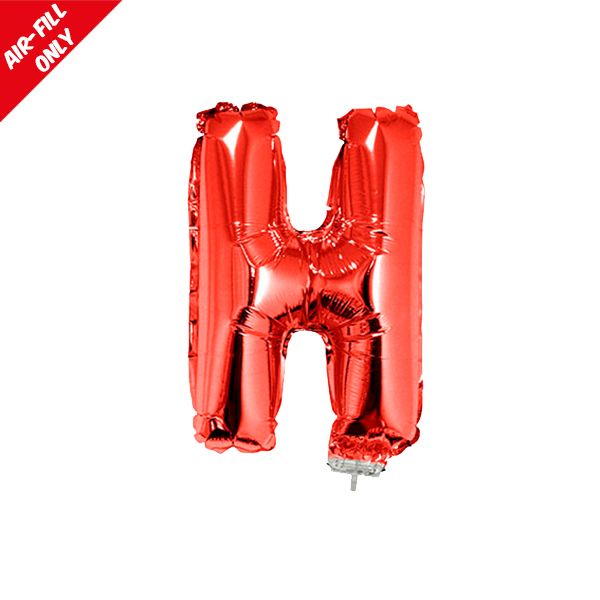 foil balloon letters red H